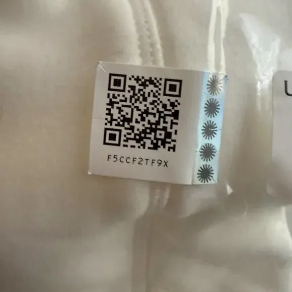 UGG Duffield Robe Womens Large Cream Fleece SOFT Comfort Classic Lux Angel Bath - Picture 15 of 16